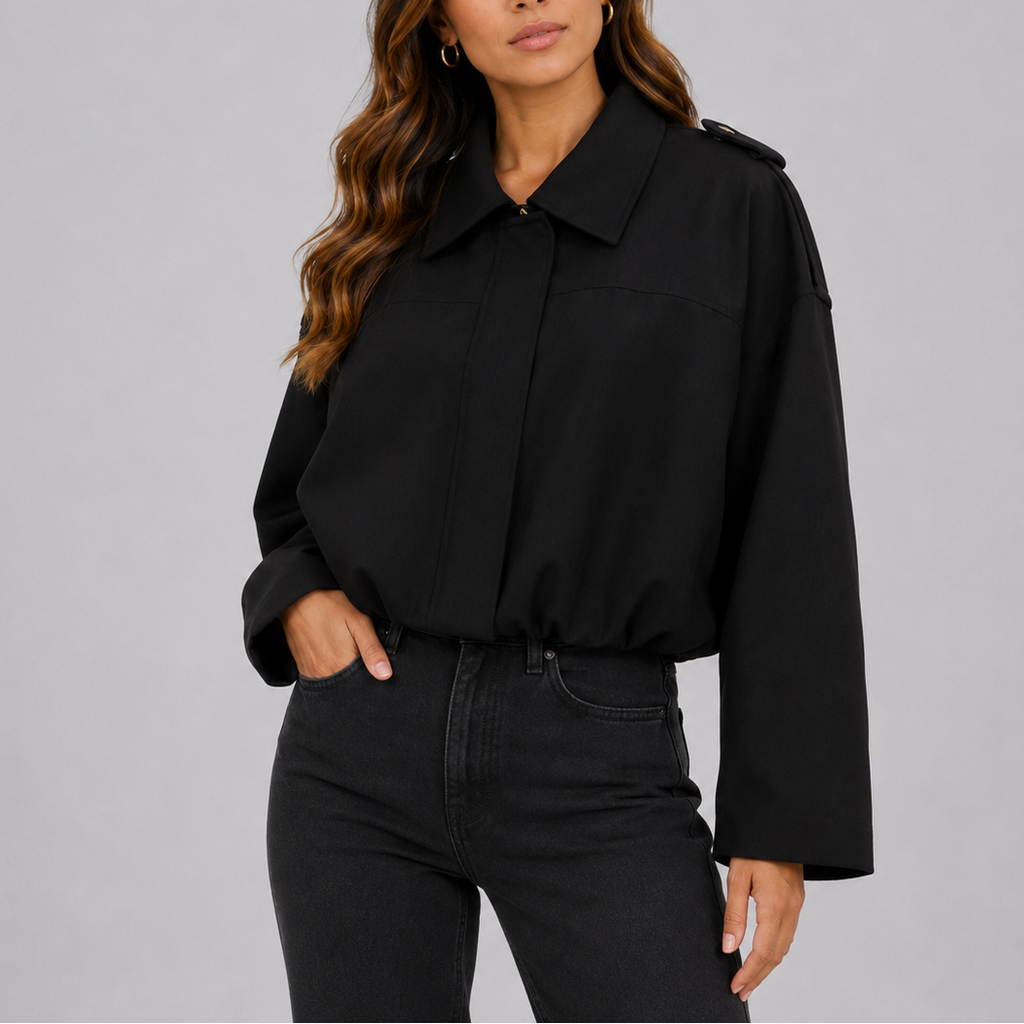 Women's Oversized Suede Bomber Coat-Loom Union